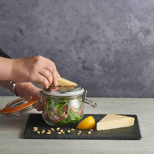 Rivejern med krukke Kilner® 0,5 l KI25841 by Kilner color Sort
