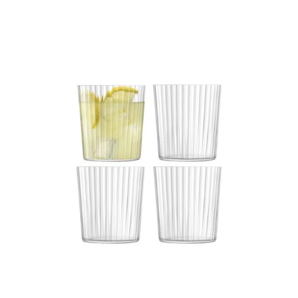 Drikkeglas Gio Line Sæt 4 LSA 390ml, 9x8,4x8,4cm LGI22 by LSA INTERNATIONAL color Klar