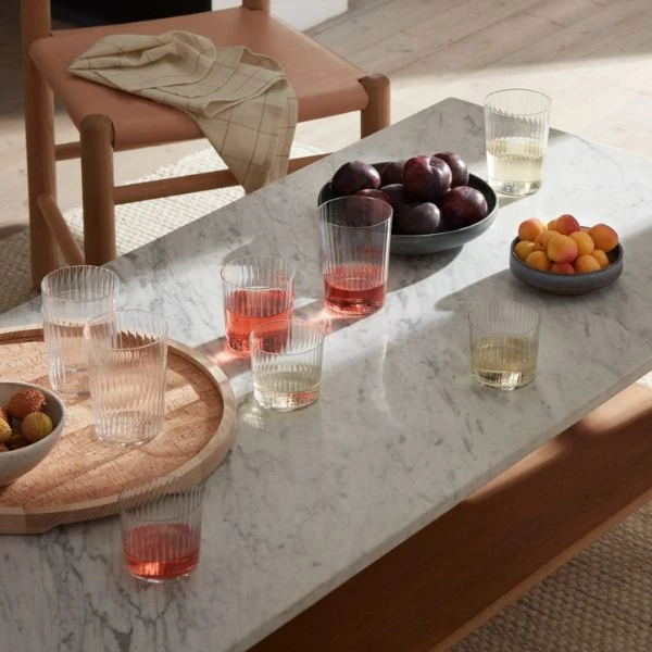 Drikkeglas Gio Line Sæt 4 LSA 560ml, 12x9x9cm LGI23 by LSA INTERNATIONAL color Sort