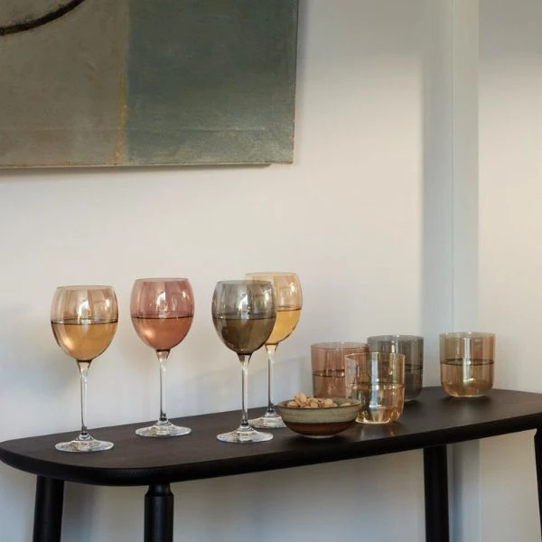 Drikkeglas Metallics Prikket LSA 420ml LPZ07 by LSA INTERNATIONAL color Metalic Blandet