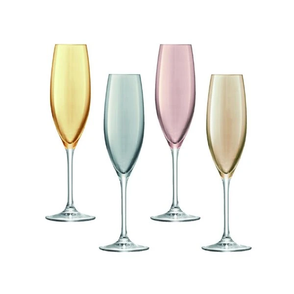 Champagneglas Metallics Prikket LSA 225ml LPZ10 by LSA INTERNATIONAL color Sort