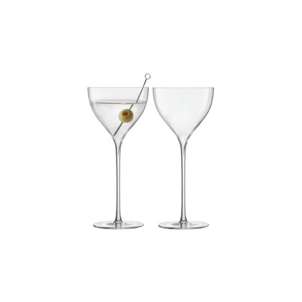 Drikkeglas Nick & Nora Savoy Sæt 2 LSA 210ml LSA37 by LSA INTERNATIONAL color Sort