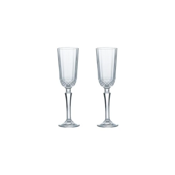 Champagneglas sæt/2 Winchester Ravenhead® 13 cl - Ø 5,5x21cm KR41416 by RAVENHEAD color Sort