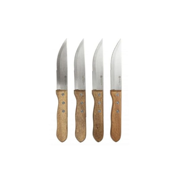 Grillknive sæt/4 By Bercato® 23,5 cm B60034 by SCANDINAVIAN HOME color Sort