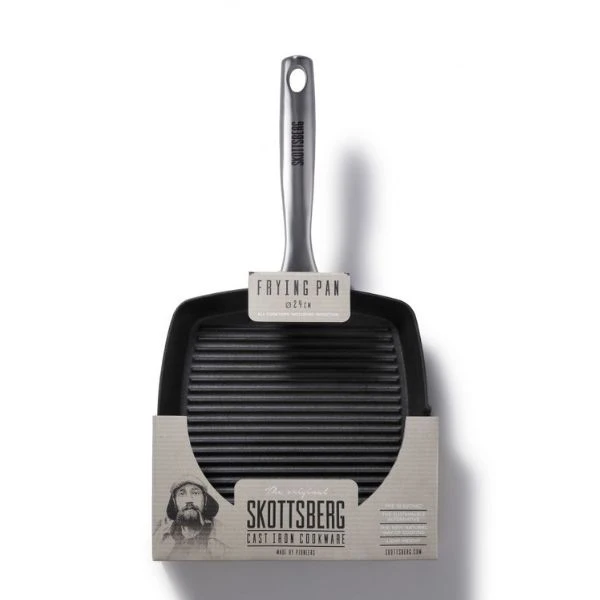 Grillpande i støbejern SKOTTSBERG® 24x43x3,5cm S531084 by SKOTTSBERG color Sort