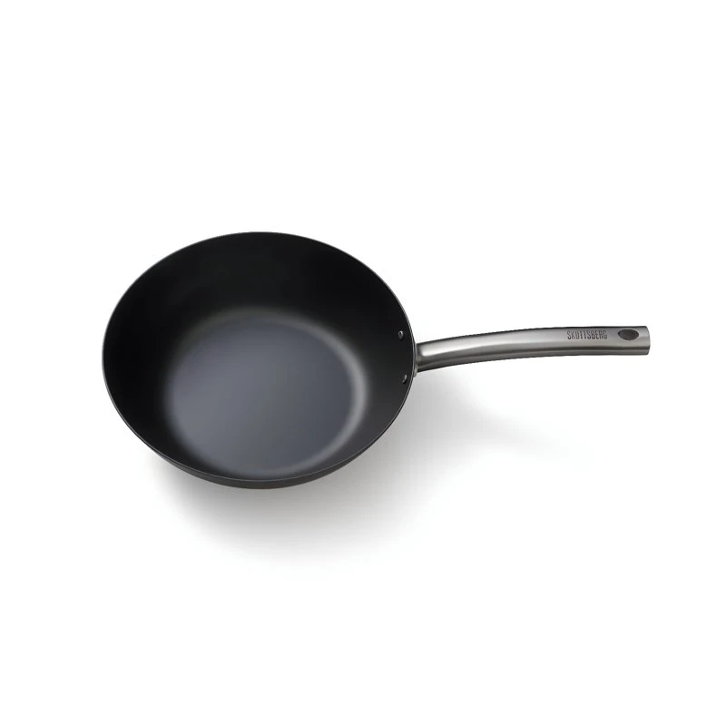 Wokpande i kulstål SKOTTSBERG® 28x51x8cm S532662 by SKOTTSBERG color Sort