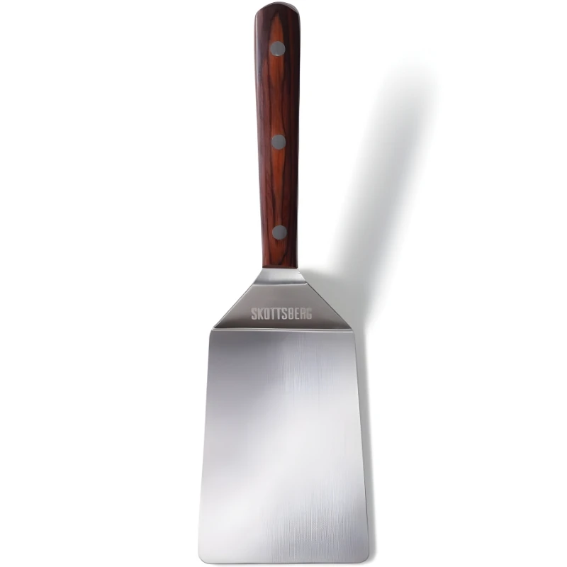 Spatel i rustfrit stål SKOTTSBERG® 28x8,5x2,7cm S533829 by SKOTTSBERG color Sølv - mørkt træ