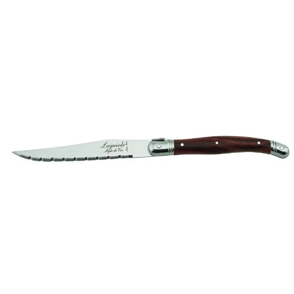 Grillknive Laguiole Mørkt Træ SÆT 6 SdV 530100 by STYLE DE VIE color Sort