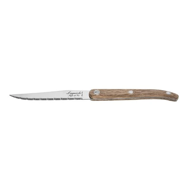 Grillknive Laguiole Eg Savtakket Sæt 6 SdV 530401 by STYLE DE VIE color Sort