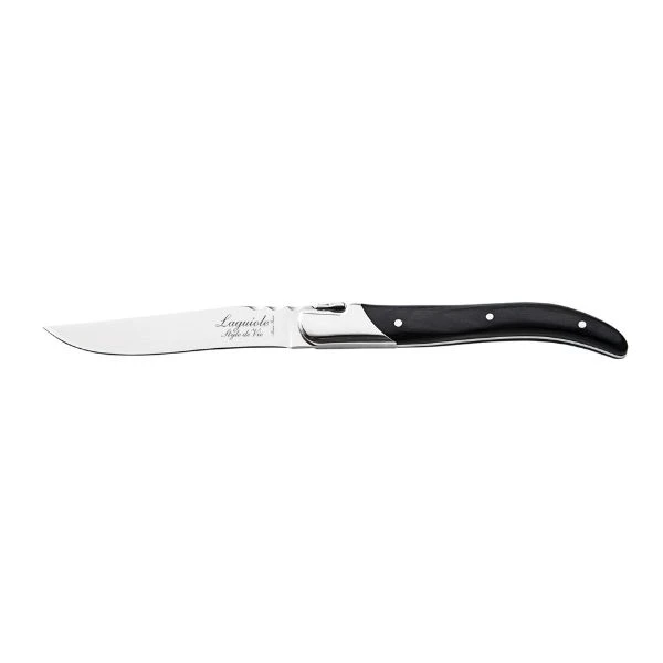 Grillknive Laguiole Sort Ebenholts SÆT 6 SdV 530501 by STYLE DE VIE color Sort