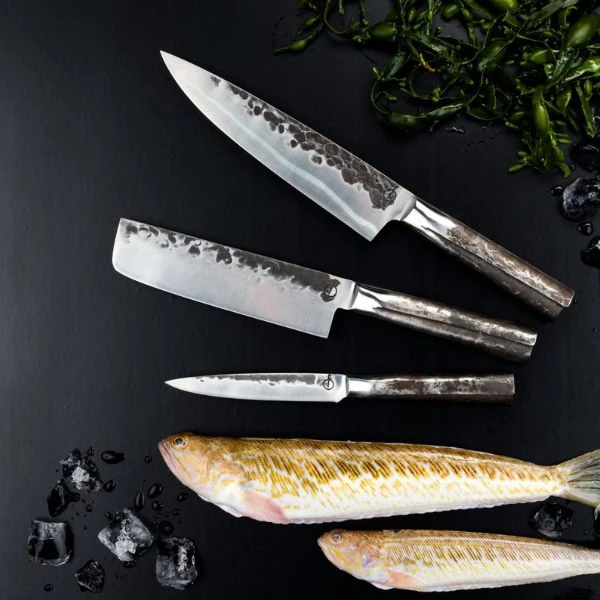 Knive 3-del Smedet Intens SdV 20/18/13cm 531105 by STYLE DE VIE color Sort