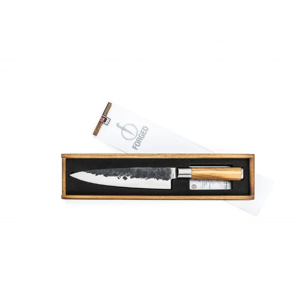 Køkkenkniv Smedet Oliven SdV 18cm 531120 by STYLE DE VIE color Sort