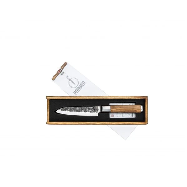 Santokukniv 14 Smedet Oliven SdV 14cm 531123 by STYLE DE VIE color Sort