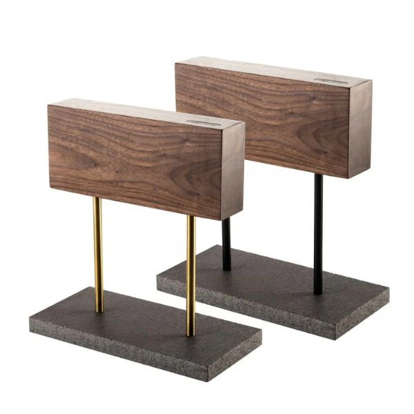 Magnetisk Knivblok Valnød SdV 25x12x27,5cm 532101 by STYLE DE VIE color Sort
