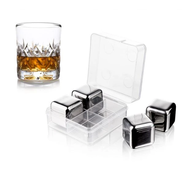 Whisky Sten sæt/4 Vacuvin® V18603606 by VACUVIN color Sort