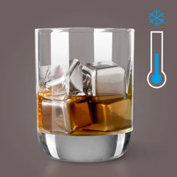 Whisky Sten sæt/4 Vacuvin® V18603606 by VACUVIN color Sort