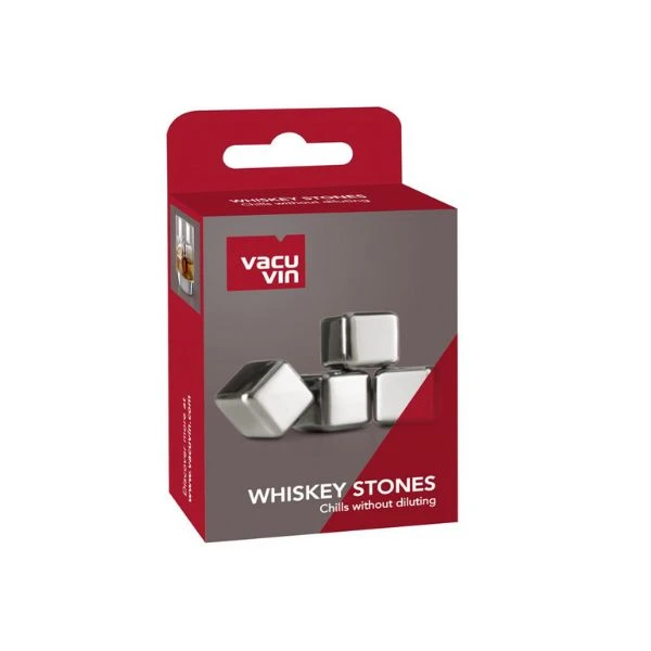 Whisky Sten sæt/4 Vacuvin® V18603606 by VACUVIN color Sort