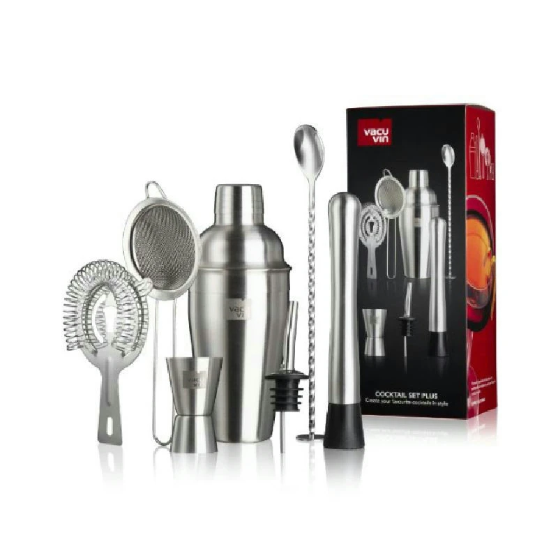 Cocktailsæt Plus Vacuvin® - 7 dele V7889361 by VACUVIN color Sort