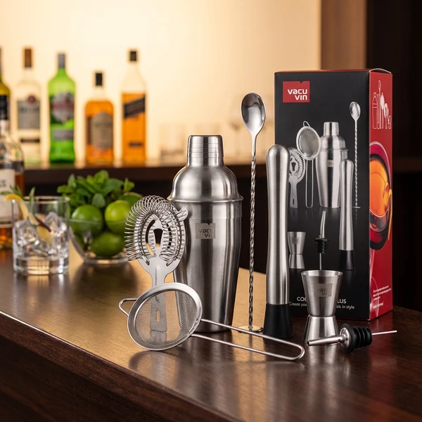 Cocktailsæt Plus Vacuvin® - 7 dele V7889361 by VACUVIN color Sort