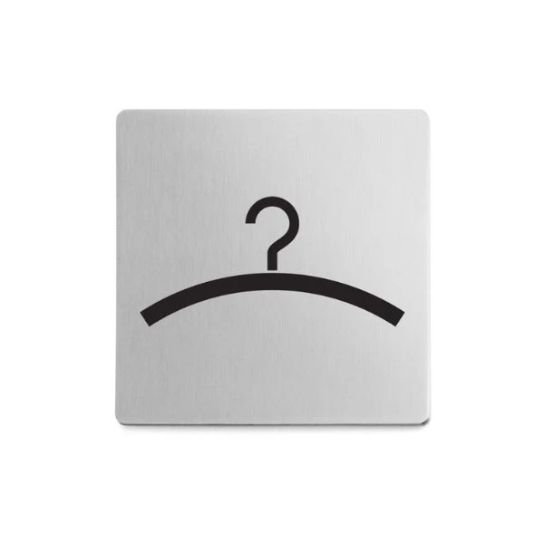 Informationsskilt Garderobe ZACK® 8x8 cm 850718 by ZACK color Sort