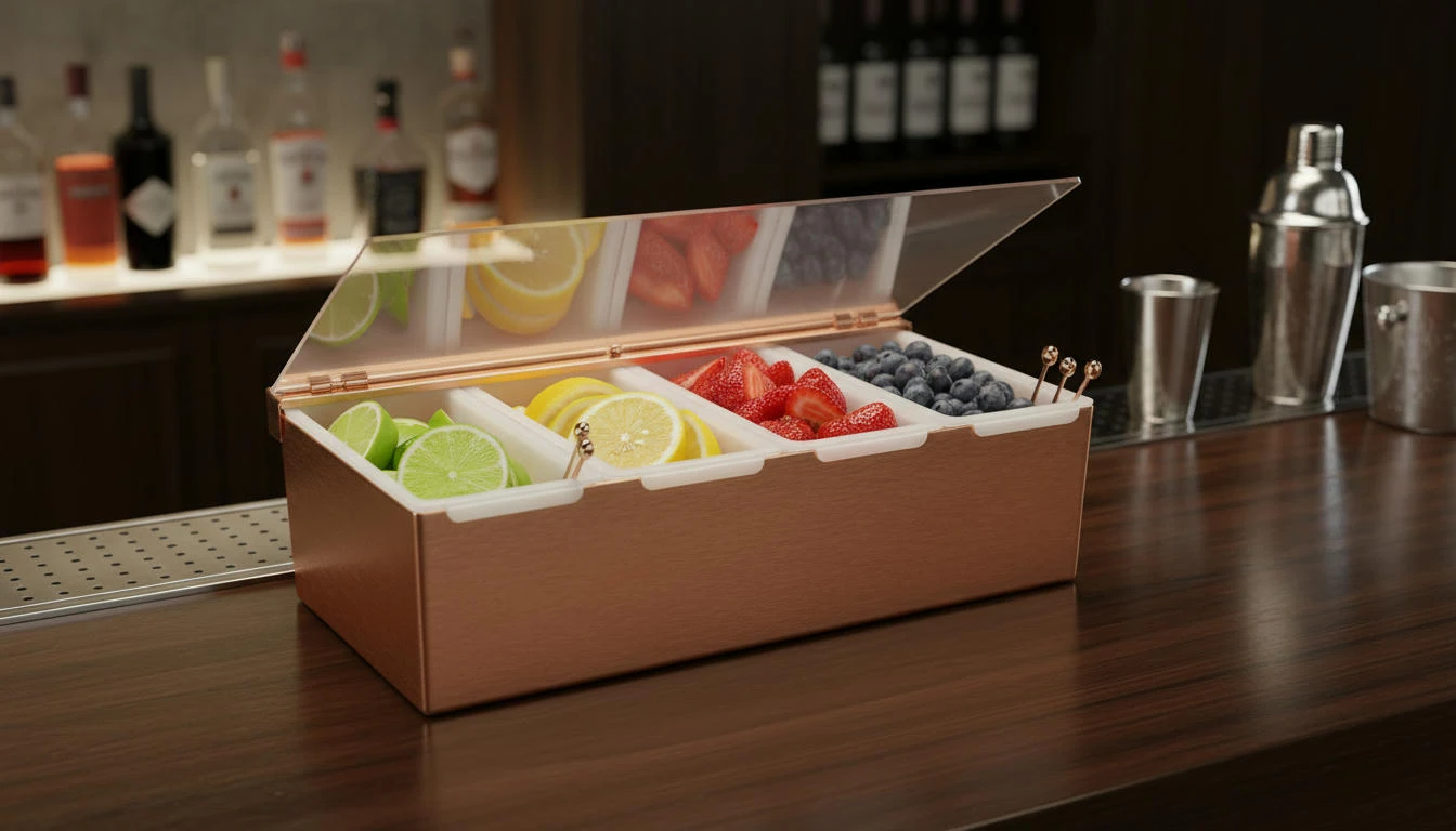 Frugt dispenser kobber - 4 rum 3887 by Beaumont color Kobber