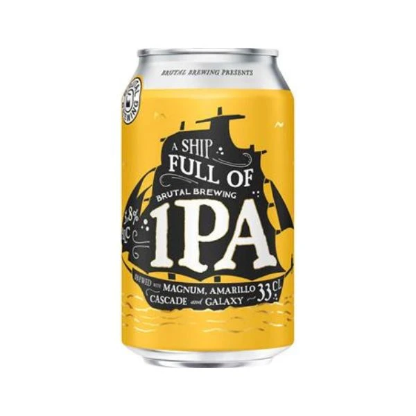Ship Full of IPA 33 cl. BB2 by Brutal Brewing color Sort