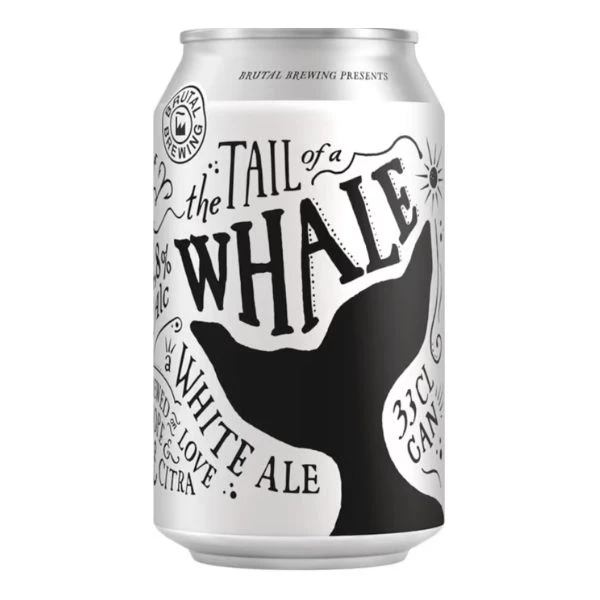 Tail of a Whale Hvedeøl 33 cl. BB1 by Brutal Brewing color Sort
