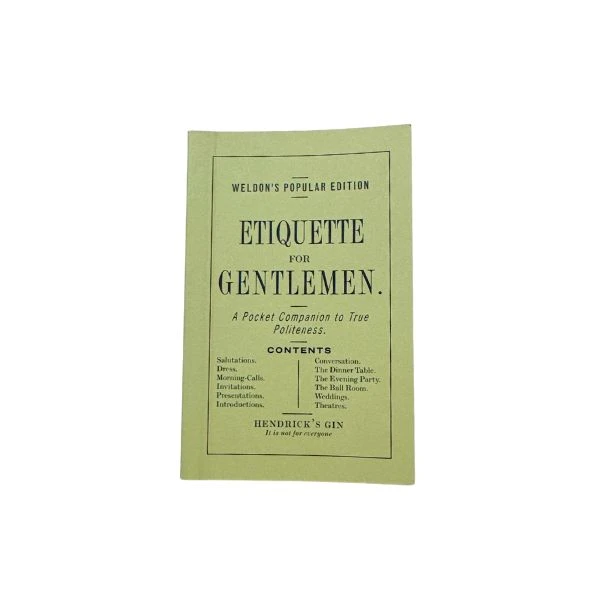 Hendricks "Etiquette For Gentlemen" Merchandise9 by HENDRICKS color Sort