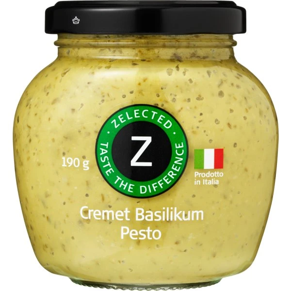 Cremet Basilikum Pesto 190g Zelected 10614 by Zelected color Sort