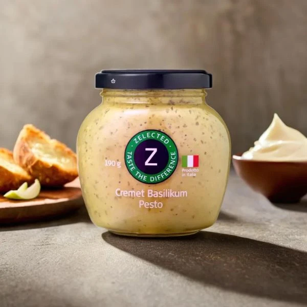 Cremet Basilikum Pesto 190g Zelected 10614 by Zelected color Sort