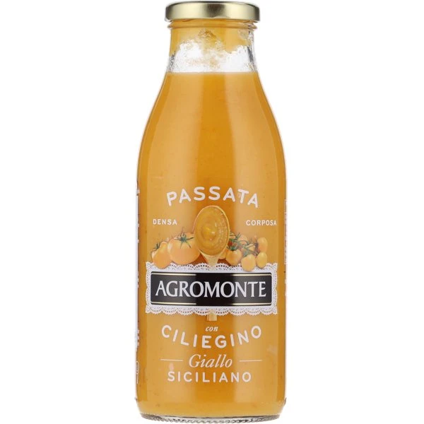 Agromonte Passata yellow tomato 520g 12720 by Zelected color Sort