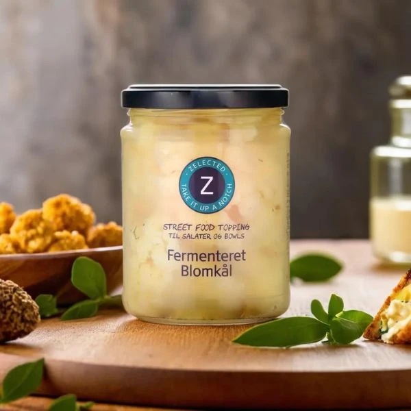 Fermenteret Blomkål 480g Zelected 15112 by Zelected color Sort