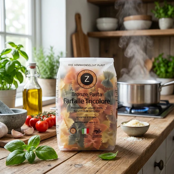 Pasta Farfalle 3-farvet 400g Zelected 17706 by Zelected color Sort