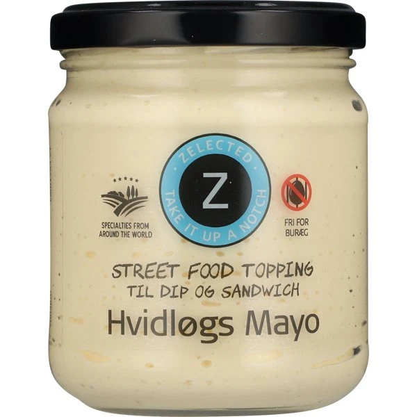 Hvidløgs Mayo 180g Zelected 70048 by Zelected color Sort