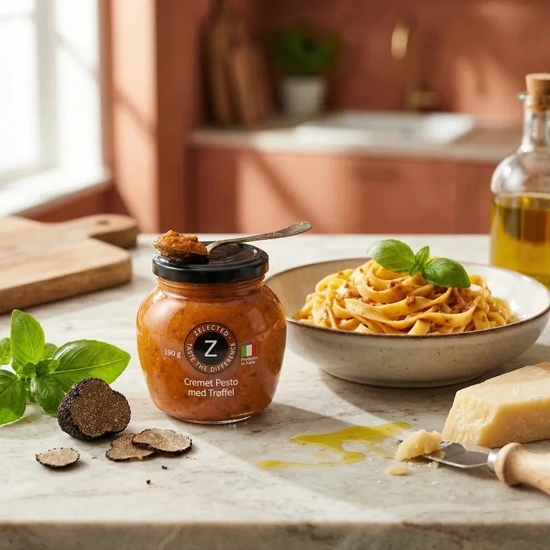 Zelected Cremet Pesto med Trøffel 190g 11229 by Zelected color Sort