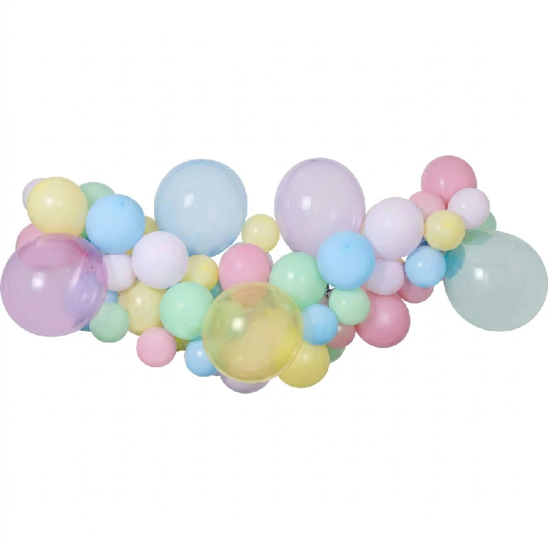 Ballongirlande Gør-det-selv 65 balloner + tape 31324 by Godan color Sort