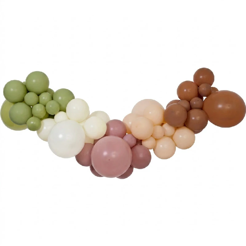 Ballongirlande Gør-det-selv Boho 65 balloner + tape 31331 by Godan color Sort