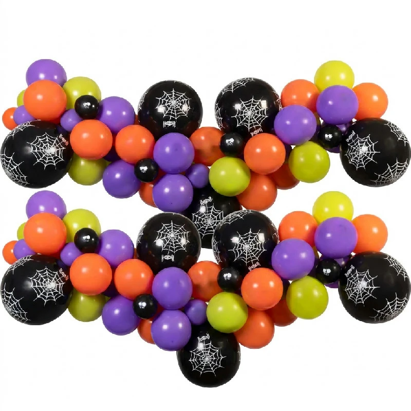 Ballongirlande Halloween Gør-det-selv (traditionel) 65 balloner + tape 31799 by Godan color Sort