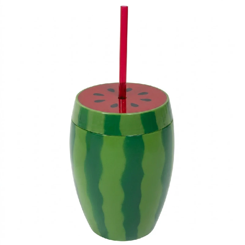 Vandmelonkop med sugerør 900 ml 52073BO by Godan color Sort