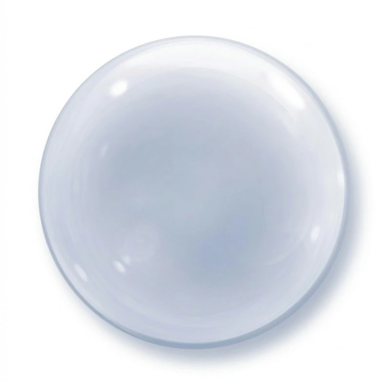 Folieballon 50 cm QL Boble Deco Transparent 68824 by Godan color Sort