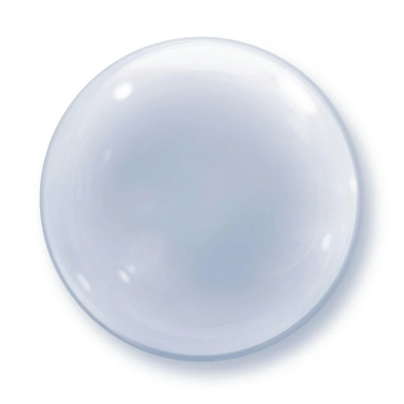 Folieballon 50 cm QL Boble Deco Transparent 68824 by Godan color Sort