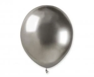 Glinsende balloner AB50 5" sølv / 100 stk. AB50/89 by Godan color Sort