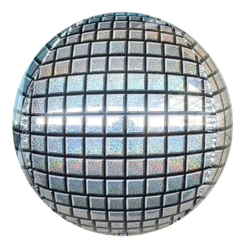 Folieballon 40cm Kugleformet disco BK-HDC by Godan color Sort