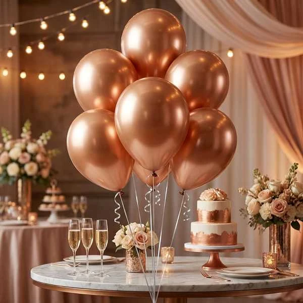 Balloner Beauty&Charm kobber platin 45cm / 5 stk. CB-8MIE by Godan color Sort