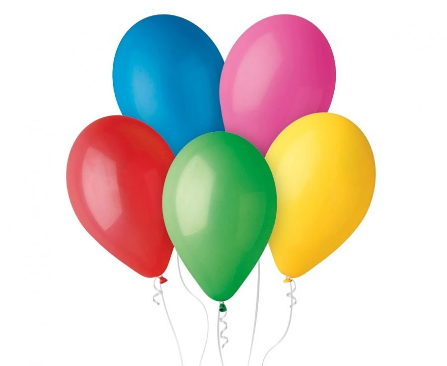 Ballon G110 pastel 12 flerfarvet 100 stk. G110/80 by Godan color Sort