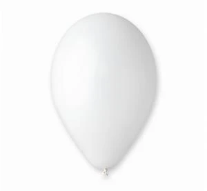 Ballon G90 pastel 10 hvid 100 stk. G90/01 by Godan color Sort
