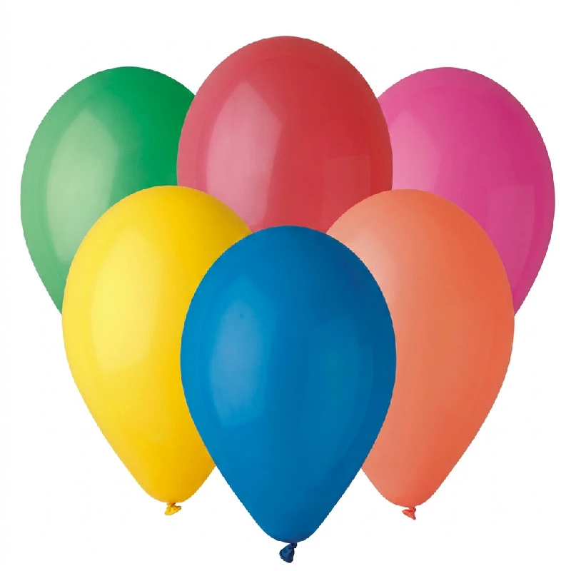 Ballon G90 pastel 10" flerfarvet 100 stk. G90/80 by Godan color Sort