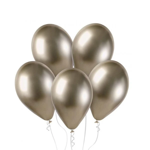 Glinsende balloner GB120 33 cm champagne 50 stk. GB120/85 by Godan color Sort