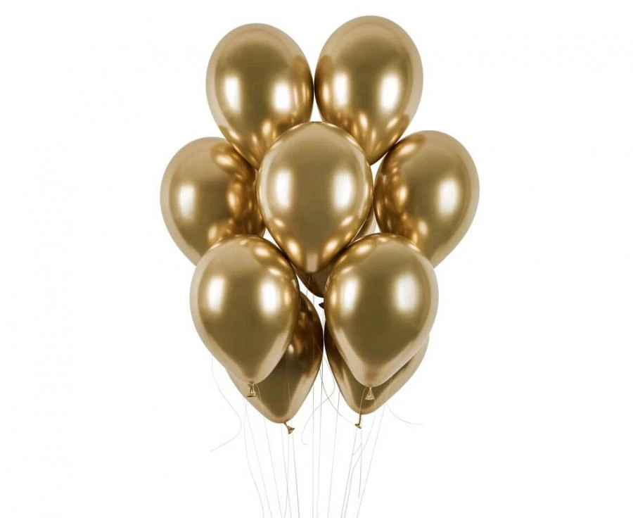 Glinsende balloner GB120 33cm guld 50 stk. GB120/88 by Godan color Sort