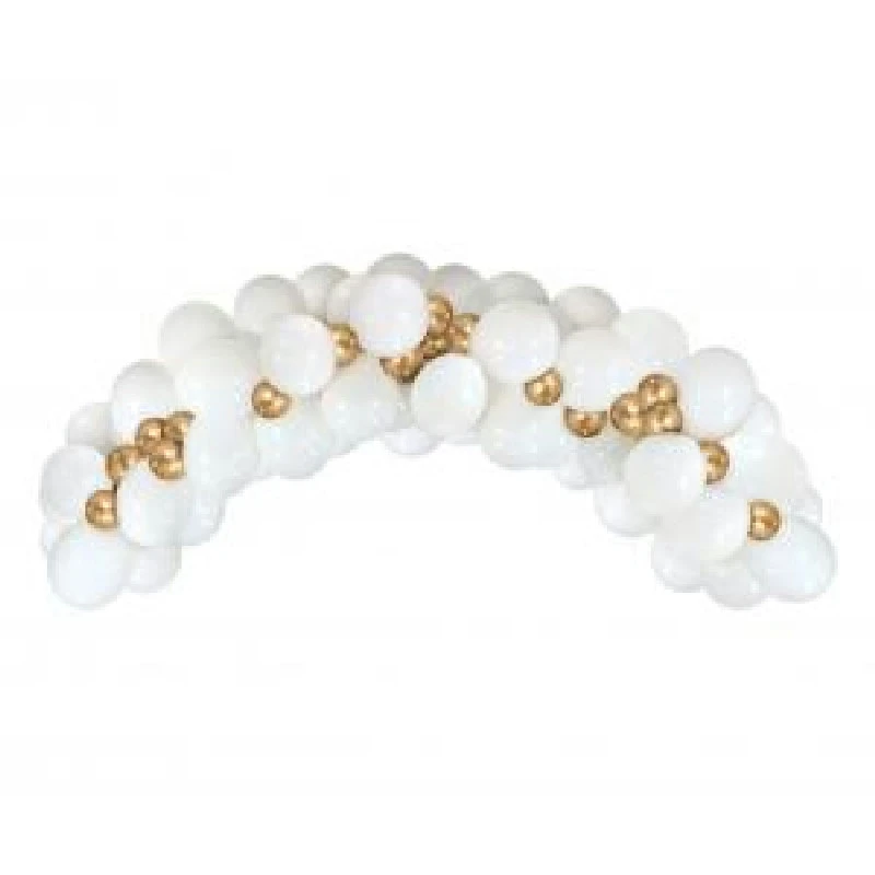 Ballongirlande B&C hvid og guld 70 stk GB-BZ70 by Godan color Sort